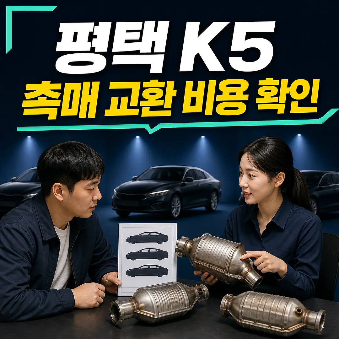 평택 K5 촉매 교환 비용, 세대와 연료 먼저 확인 정사각형 썸네일