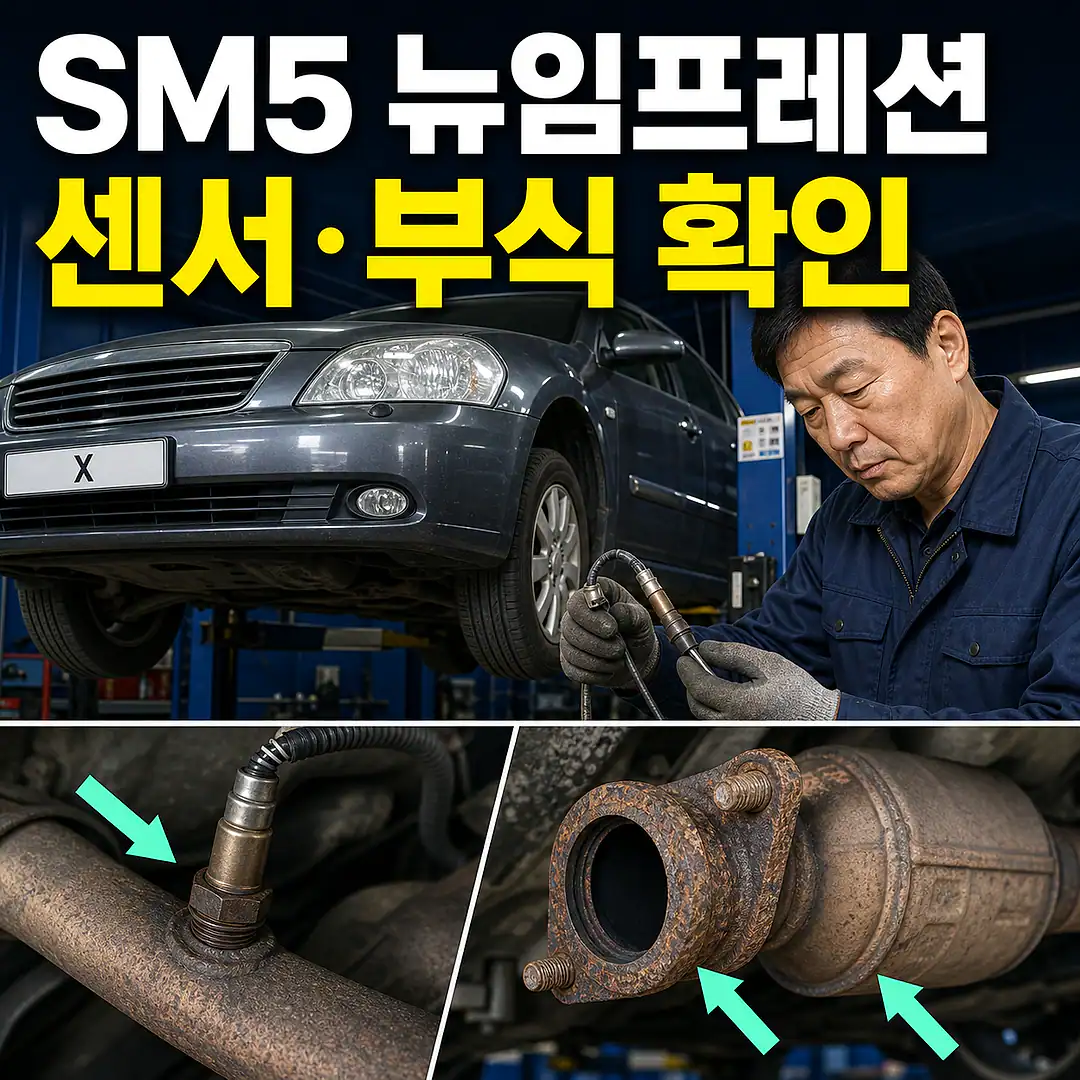 SM5 뉴임프레션 촉매 교체 비용, 센서·부식 확인 정사각형 썸네일