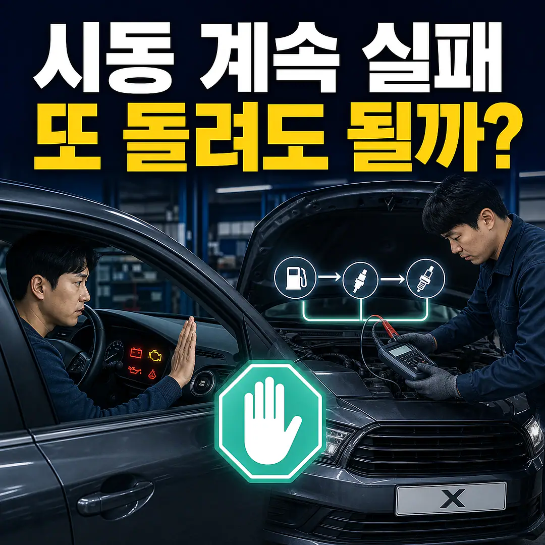 시동 반복 실패, 촉매·배출가스 장치 전에 확인할 것 정사각형 썸네일