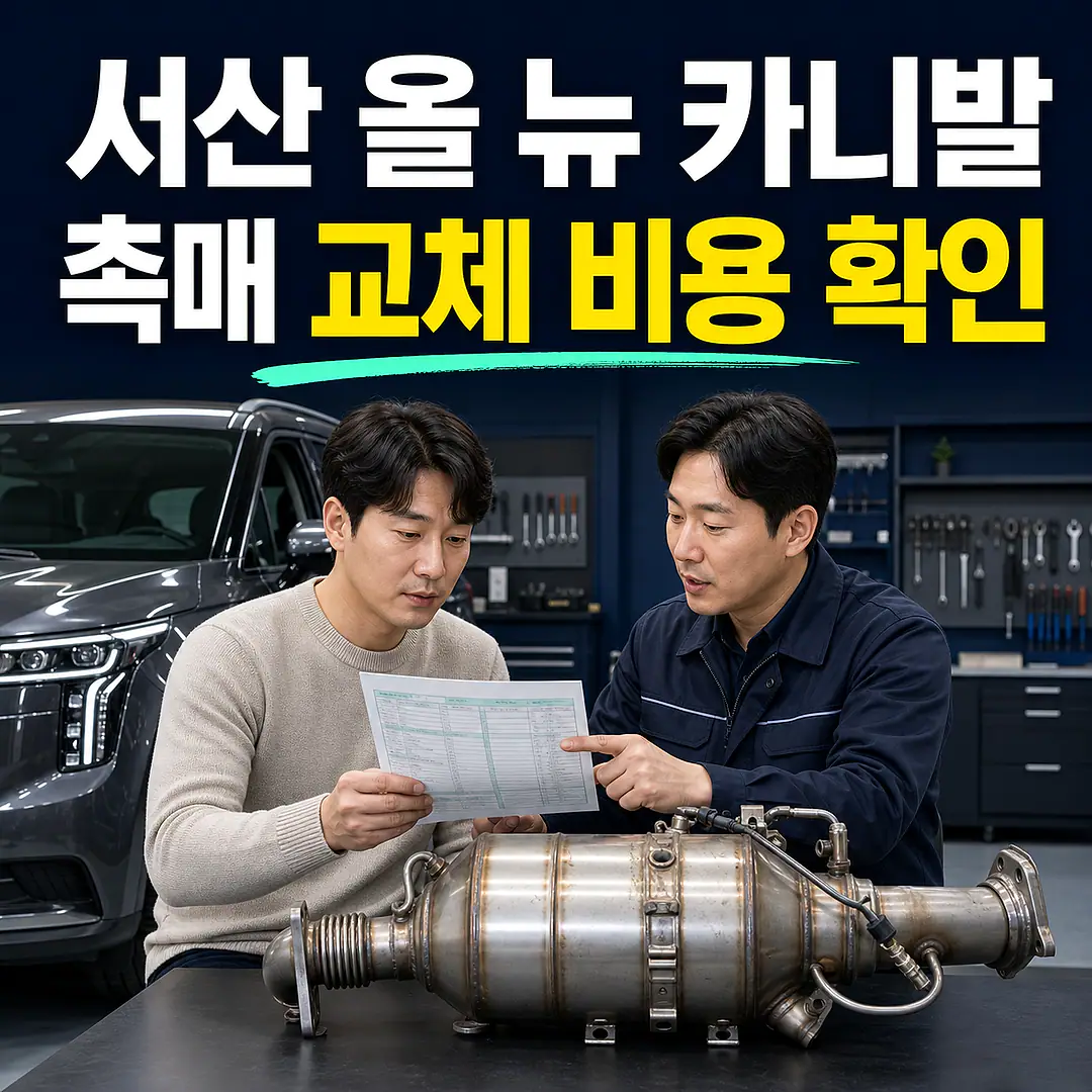 서산 올 뉴 카니발 촉매 교체 비용, 9·11인승 확인 정사각형 썸네일