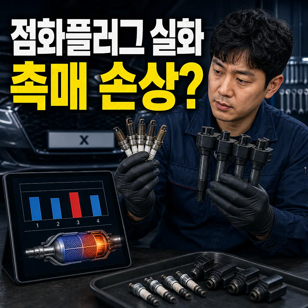 점화플러그·코일 실화가 촉매를 손상시키는 과정 정사각형 썸네일
