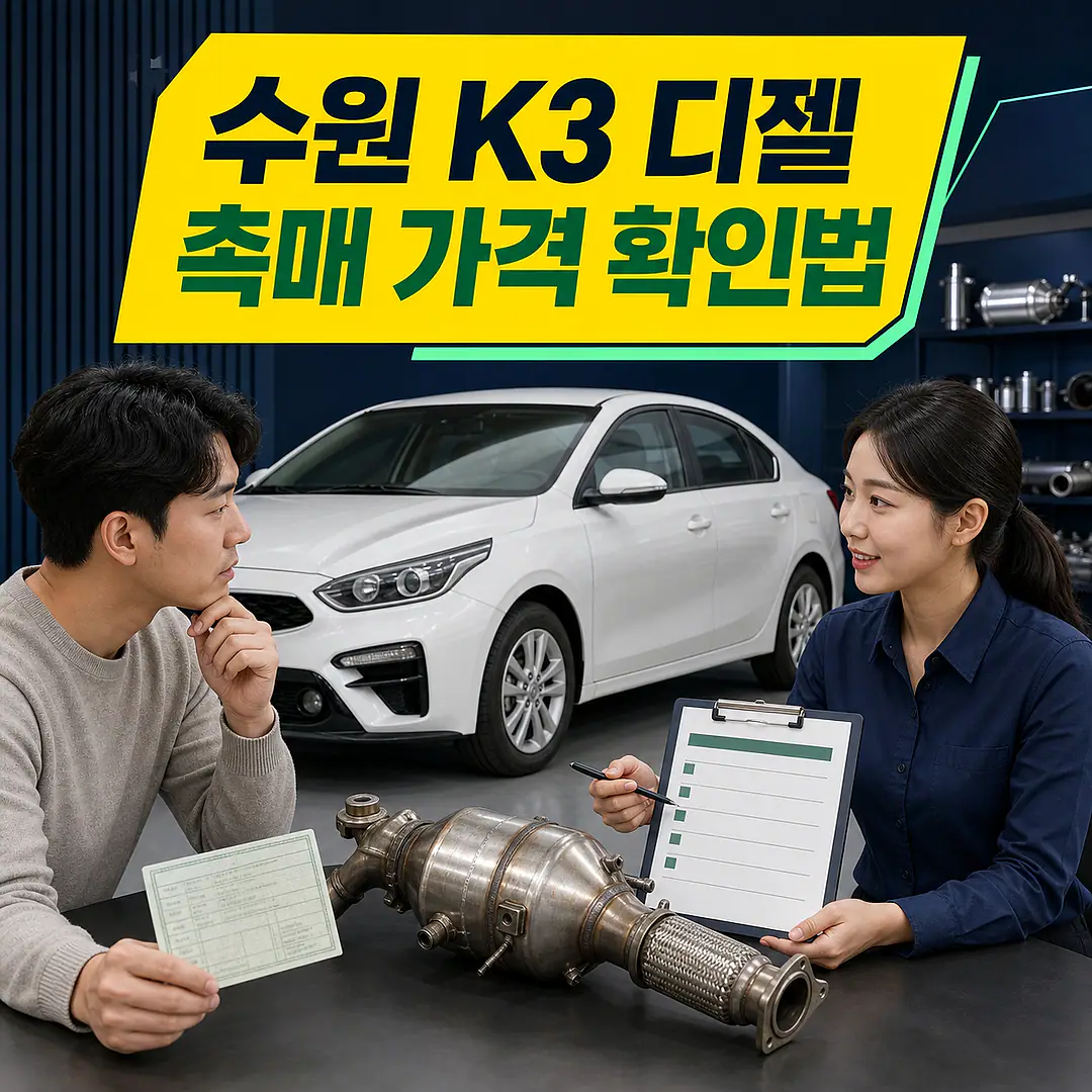 수원 K3 디젤 촉매 가격, 교환 전에 확인할 정보 정사각형 썸네일