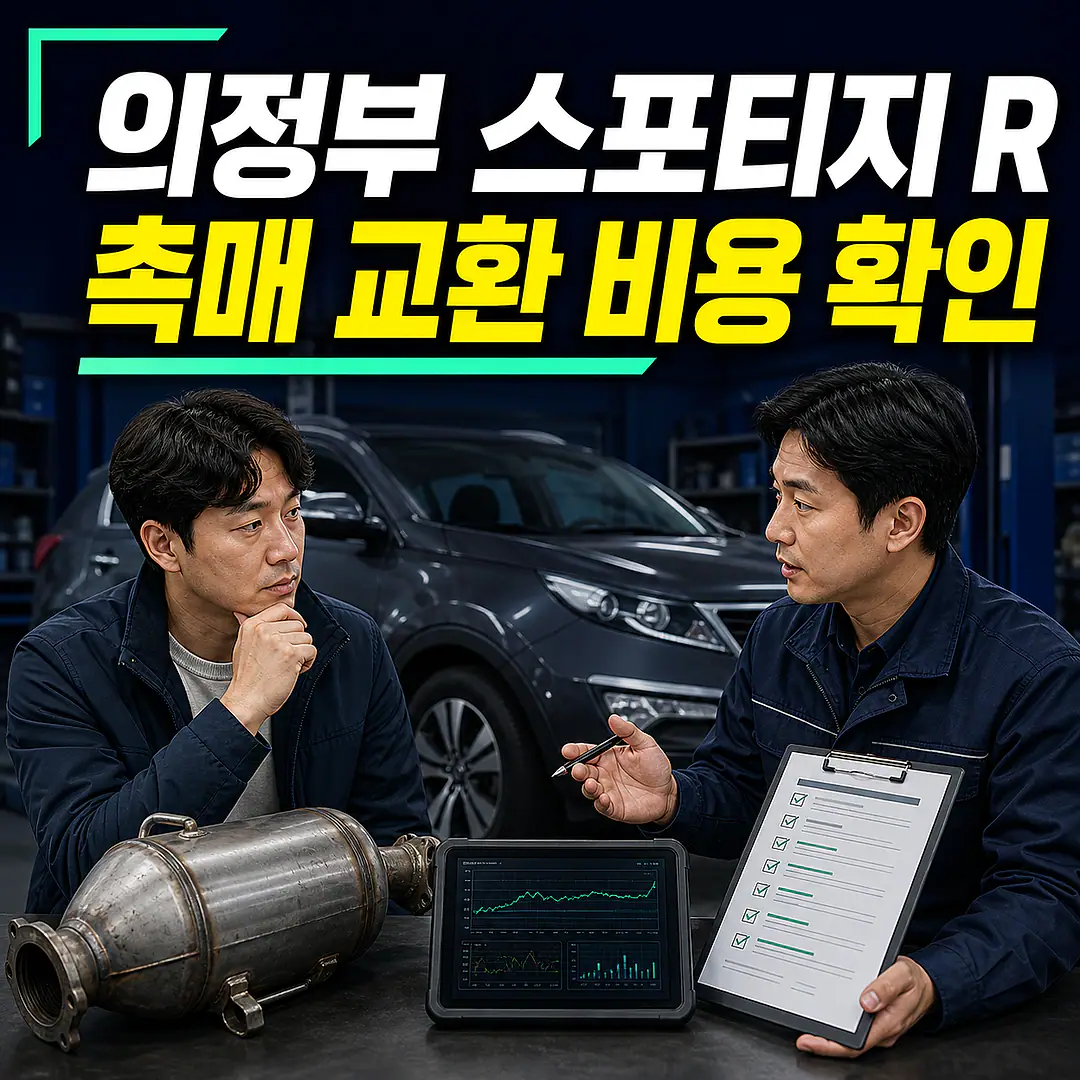 의정부 스포티지 R 촉매 교환 비용, DPF 상태부터 정사각형 썸네일