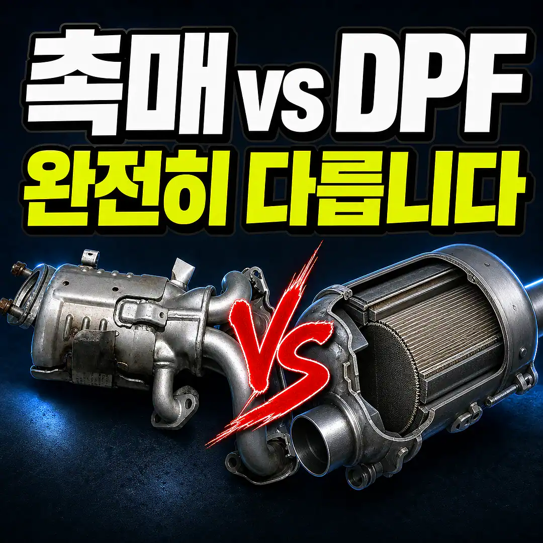 자동차 촉매와 DPF의 차이, 연료별 배출가스 장치 구분 대표 이미지