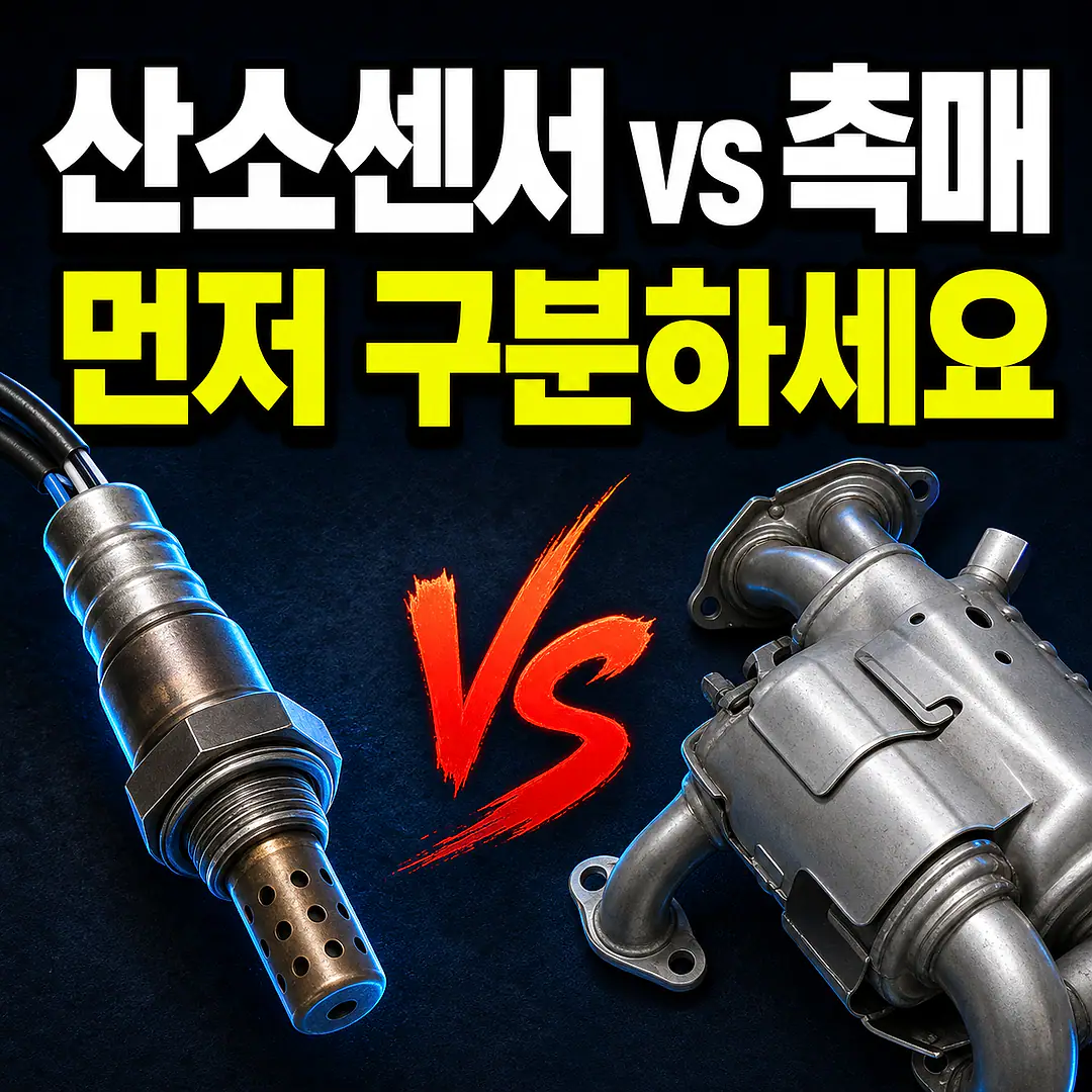 산소센서 고장과 촉매 효율 저하를 구분하는 기준 대표 이미지